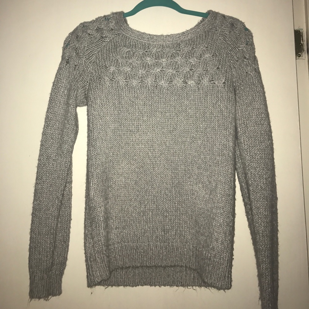 Grey chunky sweater